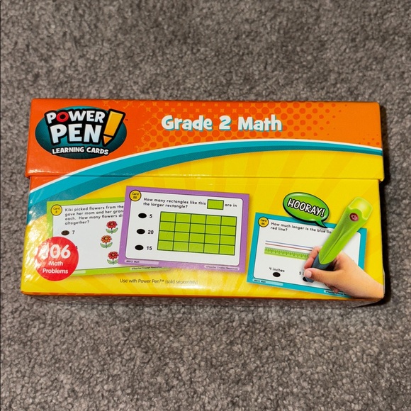 Power Pen Grade 2 Math Learning Cards - Picture 1 of 1